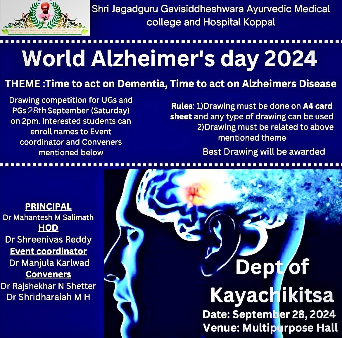 World Alzheimer's Day 28/09/2024